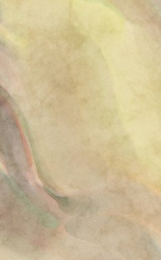 Yumuşak suluboya duvar kağıdı. Hafifçe fırçalanmış renkleri olan sanatsal bir resim. Pastel renkler arkaplana dokunmuş. Soyut duvar sanatı..