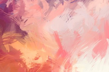 Renkli fırça darbelerinin soyut arkaplanı. fırçalanmış canlı duvar kağıdı. resmedilmiş sanat eseri. Eşsiz ve yaratıcı illüstrasyon.