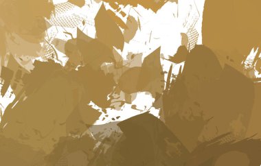 Sanatsal soyut arkaplan. Doku boyalı duvar kağıdı. Boya darbeleriyle yaratıcı bir illüstrasyon. Fırça desenli resim.