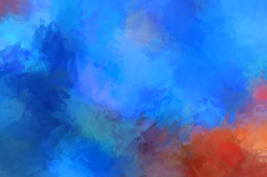 Modern sanat. Taranmış Boyalı Soyut Arkaplan. Fırça darbesi ile boyanmış. Boya darbeleri. 2B Görüntü.