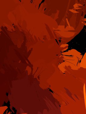 Duvar sanatı Eşsiz ve yaratıcı illüstrasyon. Fırça darbesi ile boyanmış. Renkli fırça darbelerinin soyut arkaplanı. Fırçalanmış canlı duvar kâğıdı. Boyalı sanatsal yaratım.