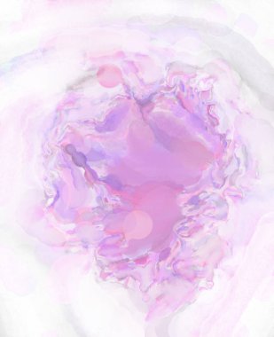 Pastel renklerde suluboya resim. Poster, duvar sanatı, afiş, kart, kitap kapağı ya da ambalaj için rahatlatıcı kompozisyonun yumuşak renkli çizimi. Modern fırça darbeleri resim.