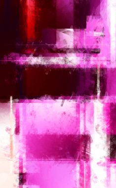 Modern sanat. Renkli çağdaş sanat eserleri. Renkli boya darbeleri. Soyut arkaplanda fırça darbeleri. Fırça boyası. Eşsiz duvar sanatı.