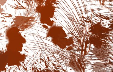 Renkli fırça darbelerinin 2B çizimi. Dekoratif doku resmi. Canlı boya desenli arka plan. Kaotik fırça darbeleri resim.