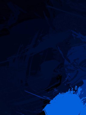 Vahşi fırça darbeleriyle yaratıcı soyut resim. Artistik fırça darbeleriyle donatılmış. Renkli ve canlı bir tasvir. Boyalı sanat.