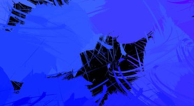 Sanatsal soyut arkaplan. Doku boyalı duvar kağıdı. Boya darbeleriyle yaratıcı bir illüstrasyon. Fırça desenli resim.