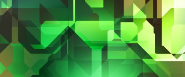 Soyut geometrik duvar kağıdı. Geometrik renkli şekiller. Çokgen arka plan. Bir teknolojinin dijital illüstrasyonuName.