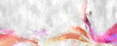 Soyut arkaplanda pürüzlü fırça darbeleri. Fırça boyası. Renkli boya darbeleri. Eşsiz duvar sanatı. Tuvaldeki modern sanat. Renkli çağdaş sanat eserleri. 