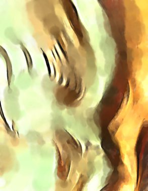 Soyut arkaplanda pürüzlü fırça darbeleri. Fırça boyası. Renkli boya darbeleri. Eşsiz duvar sanatı. Tuvaldeki modern sanat. Renkli çağdaş sanat eserleri. 