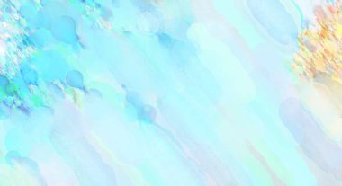 Pastel renklerde suluboya resim. Poster, duvar sanatı, afiş, kart, kitap kapağı ya da ambalaj için rahatlatıcı kompozisyonun yumuşak renkli çizimi. Modern fırça darbeleri resim.