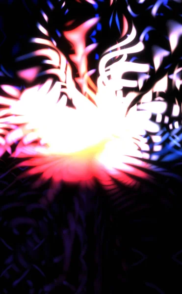 Light Particle Trails Light Explosion Star Glowing Particles Lines Beautiful — Stock Photo, Image