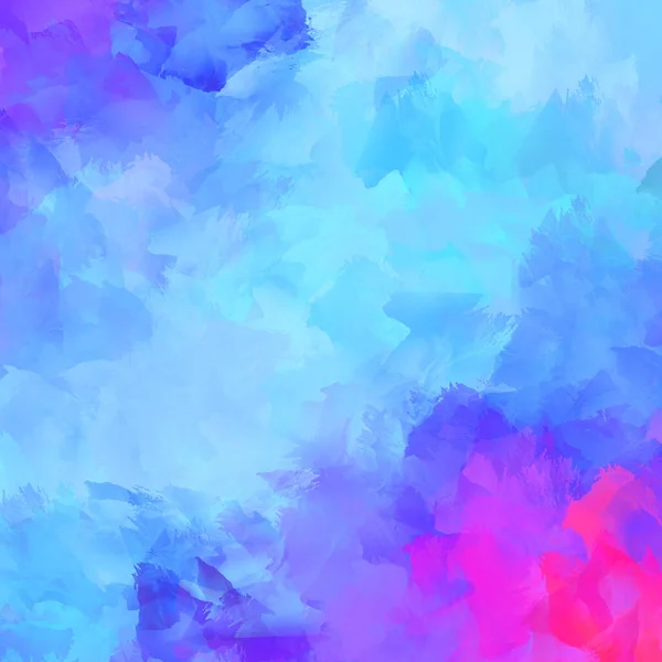 Canlı fırça darbeleriyle boyanmış. Renkli desenli resim. Fırçalanmış duvar kağıdını boya.