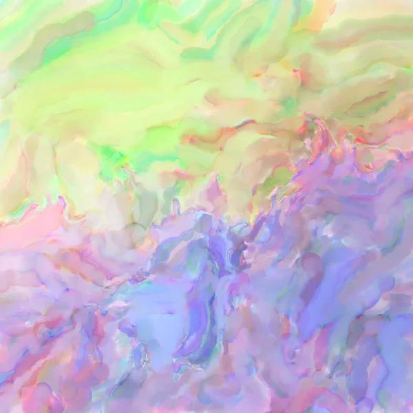 Watercolor Abstract Painting Pastel Colors Soft Color Painted Illustration Calming — Stock Photo, Image