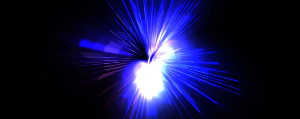 Futuristic Lens Flare Light Explosion Star Glowing Particles Lines Beautiful — Stock Photo, Image