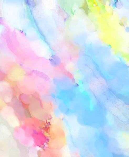 Watercolor Abstract Painting Pastel Colors Soft Color Painted Illustration Calming — Stock Photo, Image