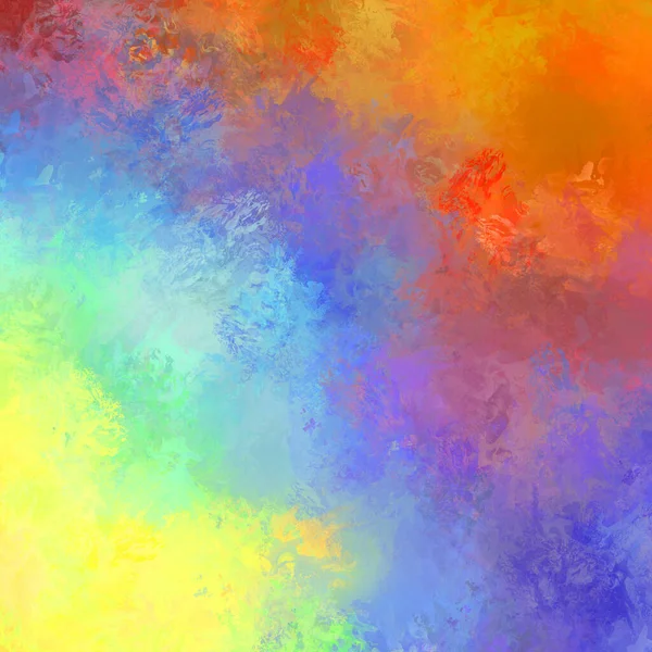 Painted Composition Vibrant Brush Strokes Textured Colorful Painting Paint Brushed — Stock Photo, Image