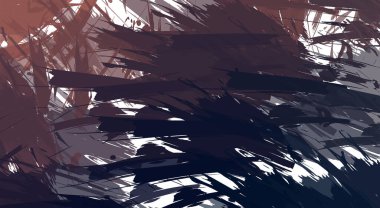 Renkli fırça darbelerinin 2B çizimi. Dekoratif doku resmi. Canlı boya desenli arka plan. Kaotik fırça darbeleri resim.