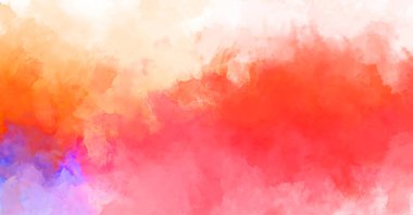 Renkli fırça darbelerinin 2D çizimi. Dekoratif desenli resim. canlı boya desenli arkaplan.