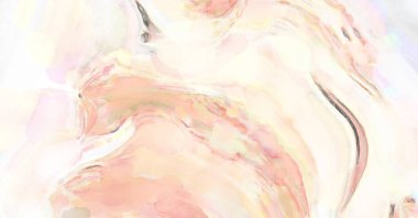 Modern fırça darbeleri. Pastel renklerde suluboya resim. Poster, duvar sanatı, afiş, kart, kitap kapağı veya ambalaj için sakinleştirici kompozisyonun yumuşak renkli çizimi. 