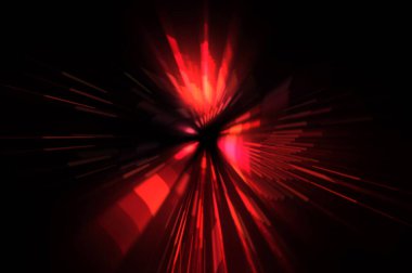 Fütürist mercek patlaması. Parlayan parçacıkları ve çizgileri olan ışık patlaması yıldızı. Güzel soyut ışın arkaplanı.