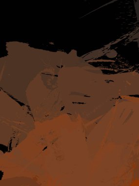 Vahşi fırça darbeleriyle yaratıcı soyut resim. Artistik fırça darbeleriyle donatılmış. Renkli ve canlı bir tasvir. Boyalı sanat.