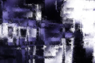 Modern sanat. Renkli çağdaş sanat eserleri. Renkli boya darbeleri. Soyut arkaplanda fırça darbeleri. Fırça boyası. Eşsiz duvar sanatı.