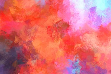 Renkli fırça darbelerinin soyut arkaplanı. fırçalanmış canlı duvar kağıdı. resmedilmiş sanat eseri. Eşsiz ve yaratıcı illüstrasyon.