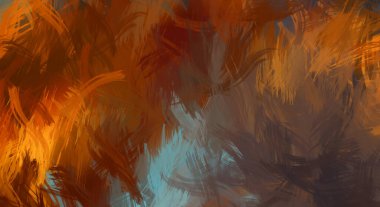 Renkli fırça darbelerinin soyut arkaplanı. fırçalanmış canlı duvar kağıdı. resmedilmiş sanat eseri. Eşsiz ve yaratıcı illüstrasyon.