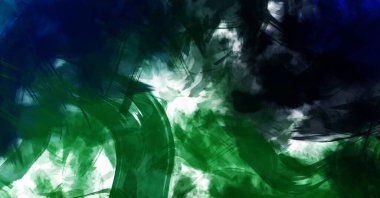 Sanatsal soyut arkaplan. Doku boyalı duvar kağıdı. Boya darbeleriyle yaratıcı bir illüstrasyon. Fırça desenli resim.