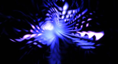 Işık parçacık izleri. Parlayan parçacıkları ve çizgileri olan ışık patlaması yıldızı. Güzel hareketli soyut ışın arkaplanı.