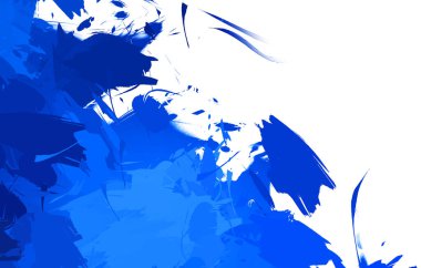 Duvar sanatı Eşsiz ve yaratıcı illüstrasyon. Fırça darbesi ile boyanmış. Renkli fırça darbelerinin soyut arkaplanı. Fırçalanmış canlı duvar kâğıdı. Boyalı sanatsal yaratım.