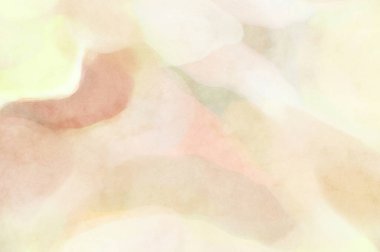 Pastel renklerde suluboya resim. Poster, duvar sanatı, afiş, kart, kitap kapağı ya da ambalaj için rahatlatıcı kompozisyonun yumuşak renkli çizimi. Modern fırça darbeleri resim.