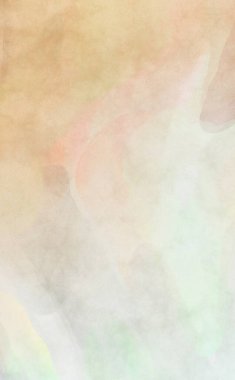 Alkol mürekkebini andıran rahatlatıcı fırça darbelerinin modern resmi. Poster, duvar sanatı, afiş, kart, kitap kapağı veya ambalaj için pastel renkli suluboya resim.