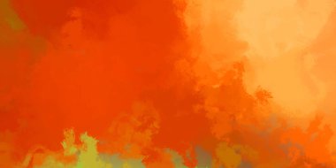 Taranmış Boyalı Soyut Arkaplan. Vahşi kaotik fırça darbeleri. Boya darbeleri. 2D İllüstrasyon. Fırça darbeli resim.