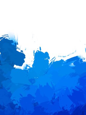 Taranmış Boyalı Soyut Arkaplan. Vahşi kaotik fırça darbeleri. Boya darbeleri. 2D İllüstrasyon. Fırça darbeli resim. 