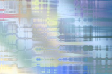 Soyut arkaplan. Yaşlanmış grunge dokusunda geometrik elementler. Farklı renk desenli grafiksel illüstrasyon.