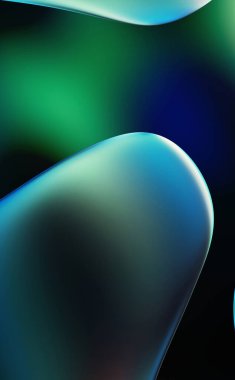 Soyut arkaplan. Değişken renk değişim dalgaları, dinamik hareketlerle. Işık dalgalarının neon renkli soyut tasarımı. Duvar kağıdı, afiş, arkaplan, kart, kitap illüstrasyonu, web sitesi.