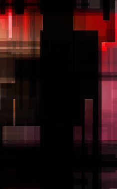 Fütürist soyut geometrik duvar kağıdı. Geometrik renkli şekiller. Dikdörtgen şekilli arka plan. Bir teknolojinin dijital illüstrasyonuName.