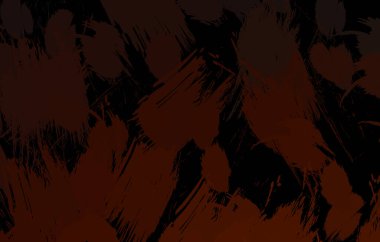 Vahşi fırça darbeleriyle yaratıcı soyut resim. Artistik fırça darbeleriyle donatılmış. Renkli ve canlı bir tasvir. Boyalı sanat.