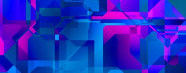 Soyut geometrik duvar kağıdı. Geometrik renkli şekiller. Çokgen arka plan. Bir teknolojinin dijital illüstrasyonuName.