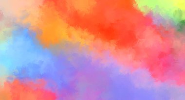 Renkli fırça darbelerinin soyut arkaplanı. fırçalanmış canlı duvar kağıdı. resmedilmiş sanat eseri. Eşsiz ve yaratıcı illüstrasyon.