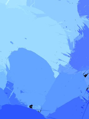 Vahşi fırça darbeleriyle yaratıcı soyut resim. Artistik fırça darbeleriyle donatılmış. Renkli ve canlı bir tasvir. Boyalı sanat.