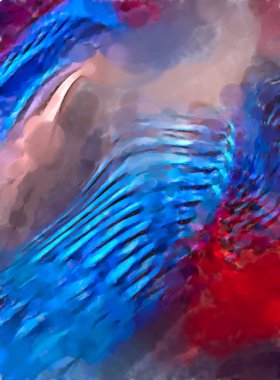 Modern sanat. Renkli çağdaş sanat eserleri. Renkli boya darbeleri. Soyut arkaplanda fırça darbeleri. fırça boyası.