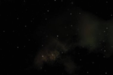 Galaksi uzayındaki yıldız alanı renkli nebula ile. Uzayın derinliklerinin bilim kurgu geçmişi. Ruhsal duvar kağıdı.