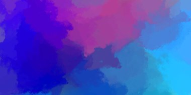 Duvar sanatı Eşsiz ve yaratıcı illüstrasyon. Fırça darbesi ile boyanmış. Renkli fırça darbelerinin soyut arkaplanı. Fırçalanmış canlı duvar kâğıdı. Boyalı sanatsal yaratım.