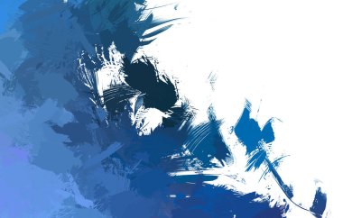 Duvar sanatı Eşsiz ve yaratıcı illüstrasyon. Fırça darbesi ile boyanmış. Renkli fırça darbelerinin soyut arkaplanı. Fırçalanmış canlı duvar kâğıdı. Boyalı sanatsal yaratım.