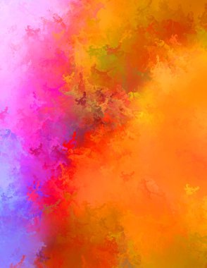 Sanatsal soyut arkaplan. Doku boyalı duvar kağıdı. Boya darbeleriyle yaratıcı bir illüstrasyon. Fırça desenli resim.