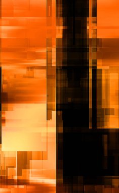 Renkli ve canlı geometrik şekiller katmanları var. Bir teknoloji planının dijital illüstrasyonu. Gelecekçi tasarım şablonu.