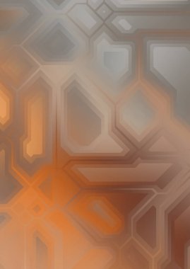 Renkli ve canlı geometrik şekiller katmanları var. Bir teknoloji planının dijital illüstrasyonu. Gelecekçi tasarım şablonu.