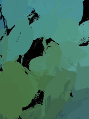 Duvar sanatı Eşsiz ve yaratıcı illüstrasyon. Fırça darbesi ile boyanmış. Renkli fırça darbelerinin soyut arkaplanı. Fırçalanmış canlı duvar kâğıdı. Boyalı sanatsal yaratım.